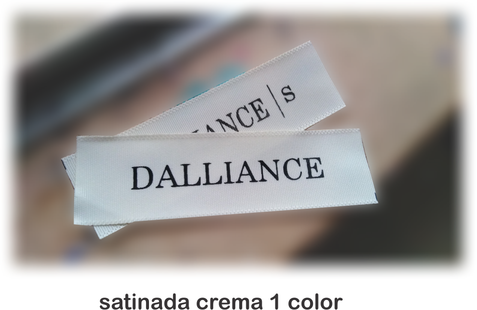 Etiqueta Satinada Crema