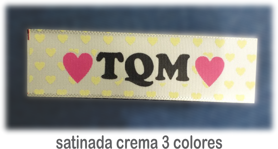 Etiqueta Satinada Crema